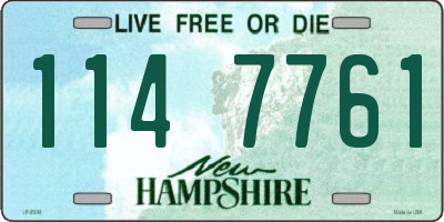 NH license plate 1147761