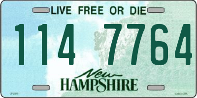 NH license plate 1147764