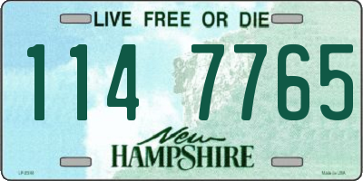 NH license plate 1147765