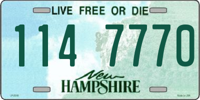 NH license plate 1147770