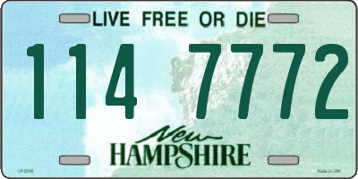 NH license plate 1147772