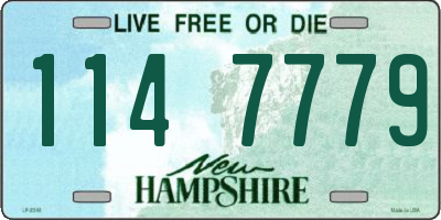 NH license plate 1147779