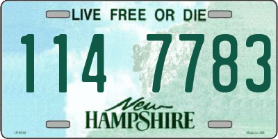 NH license plate 1147783