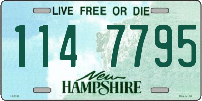 NH license plate 1147795