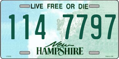 NH license plate 1147797
