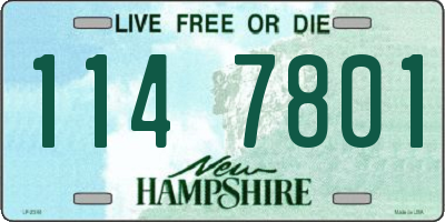 NH license plate 1147801