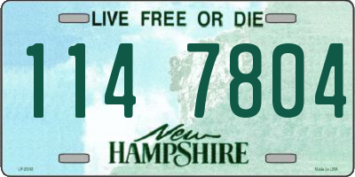 NH license plate 1147804