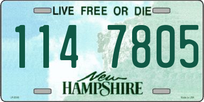 NH license plate 1147805