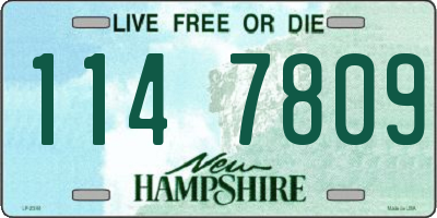 NH license plate 1147809