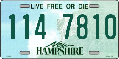 NH license plate 1147810