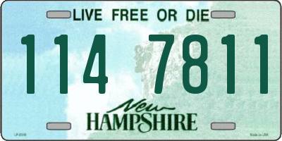 NH license plate 1147811
