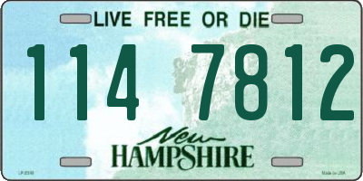 NH license plate 1147812