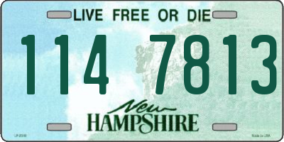 NH license plate 1147813