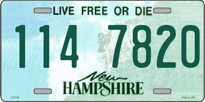 NH license plate 1147820