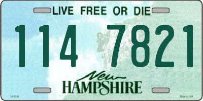 NH license plate 1147821
