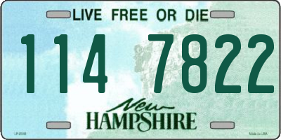 NH license plate 1147822