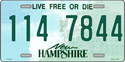 NH license plate 1147844