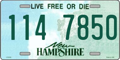 NH license plate 1147850