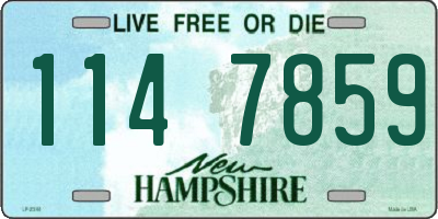 NH license plate 1147859