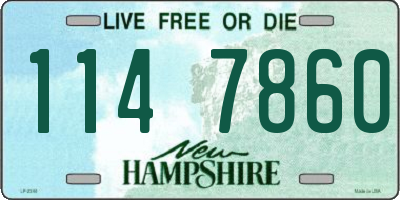 NH license plate 1147860