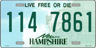 NH license plate 1147861