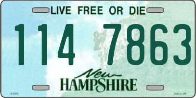 NH license plate 1147863