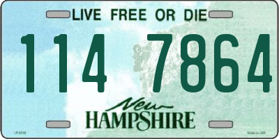 NH license plate 1147864