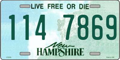 NH license plate 1147869