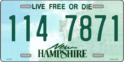 NH license plate 1147871
