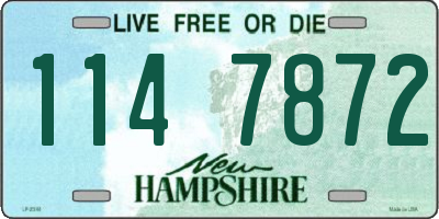 NH license plate 1147872