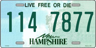 NH license plate 1147877