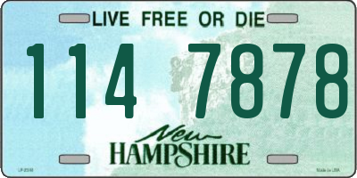 NH license plate 1147878
