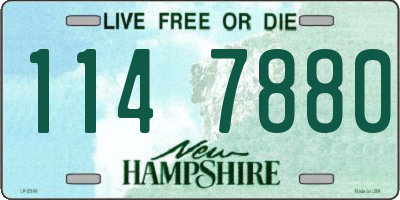NH license plate 1147880