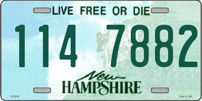 NH license plate 1147882