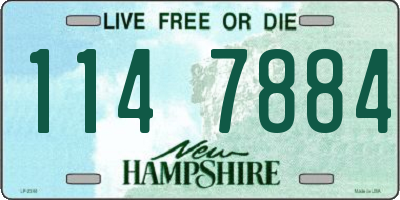 NH license plate 1147884