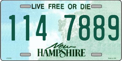 NH license plate 1147889
