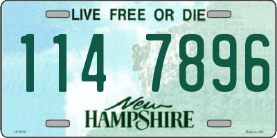NH license plate 1147896