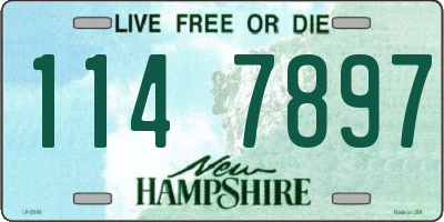 NH license plate 1147897