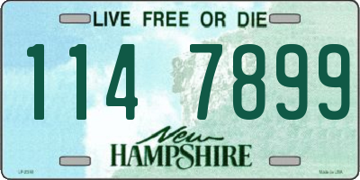 NH license plate 1147899