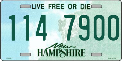 NH license plate 1147900
