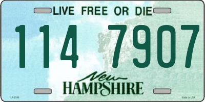 NH license plate 1147907