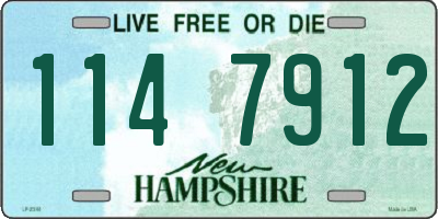 NH license plate 1147912