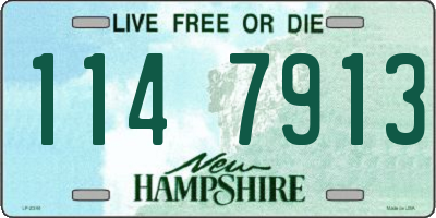 NH license plate 1147913