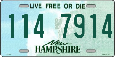 NH license plate 1147914