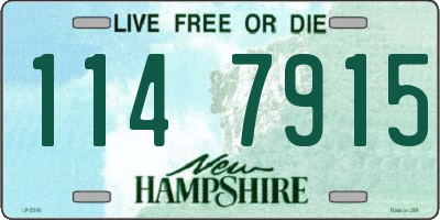 NH license plate 1147915