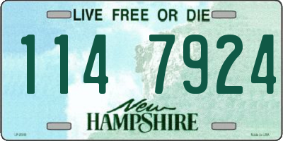 NH license plate 1147924