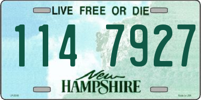 NH license plate 1147927