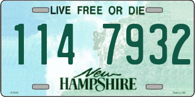 NH license plate 1147932