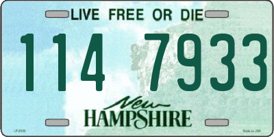 NH license plate 1147933