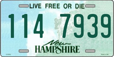 NH license plate 1147939